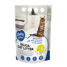 DUVO+ Premium szilikagél macskaalom citrom illattal- sárga/fehér 1-8mm - 5l - 2kg macskaalom