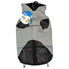  DUVO+ sportos esőkabát fényvisszaverő anyagból kutyáknak XS 30cm szürke kutyaruha