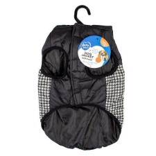  DUVO+ téli kabát kapucnival kutyáknak M 50cm pepita mintás kutyaruha