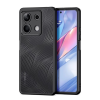 DUX DUCIS AIMO műanyag telefonvédő (ütésállóság, szilikon keret, kameravédő, matt, hullám) FEKETE Xiaomi Redmi Note 13 5G