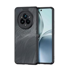 DUX DUCIS AIMO szilikon telefonvédő (ütésállóság, kameravédő, matt, hullám) FEKETE (GP-168609) tok és táska
