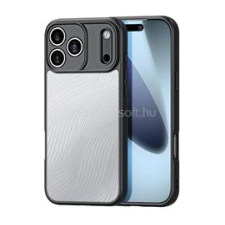 DUX DUCIS AIMO szilikon telefonvédő (ütésállóság, kameravédő, matt, hullám) FEKETE (GP-173296) tok és táska