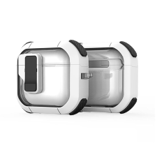 DUX DUCIS Apple AirPods 4 tok – Dux Ducis PECN Series – fehér/fekete fülhallgató, fejhallgató tok