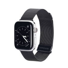 DUX DUCIS Apple Watch 42/44/45mm milánói szíj, fekete okosóra kellék