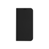 DUX DUCIS Bőrhatású oldalra nyíló mágneses telefontok ívelt sarkokkal kártyatartóval Samsung Galaxy A14 4G/A14 5G Dux Ducis Skin Pro fekete