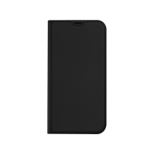 DUX DUCIS Bőrhatású oldalra nyíló mágneses telefontok ívelt sarkokkal kártyatartóval Samsung Galaxy A52/A52 5G/A52S Dux Ducis Skin Pro fekete tok és táska