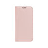 DUX DUCIS Bőrhatású oldalra nyíló mágneses telefontok ívelt sarkokkal kártyatartóval Samsung Galaxy A54 5G Dux Ducis Skin Pro rose gold