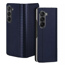 DUX DUCIS Bril - PU bőr tok Samsung Galaxy Z Fold5 5G kék tok és táska