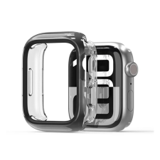 DUX DUCIS CAMO szilikon keret (BUMPER, ütésállóság) FEKETE Apple Watch Series 10 42mm okosóra kellék