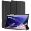 DUX DUCIS Domo Samsung Galaxy Tab S10 Plus LTE (SM-X826B) bőr hatású fliptok fekete (GP-162912) (GP-162912)
