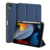 DUX DUCIS DOMO tok álló, bőr hatású (aktív FLIP, oldalra nyíló, TRIFOLD Apple pencil tartó, textil minta) SÖTÉTKÉK Apple IPAD 10.9 (2022)