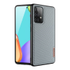 DUX DUCIS Fino Samsung Galaxy A32 (SM-A326) szilikon telefonvédő (műanyag belső, közepesen ütésálló, rács minta) szürke