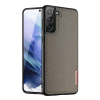 DUX DUCIS Fino Samsung Galaxy S21 Plus (SM-G996) szilikon telefonvédő (műanyag belső, közepesen ütésálló, rács minta) ba
