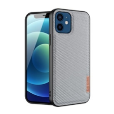 DUX DUCIS Fino szilikon mobiltelefon tok - szürke, rács minta (Apple iPhone 12 mini) tok és táska