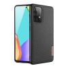 DUX DUCIS FINO szilikon telefonvédő (műanyag belső, közepesen ütésálló, rács minta) FEKETE [Samsung Galaxy A32 5G (SM-A326)] (5996591046280)