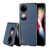 DUX DUCIS FINO szilikon telefonvédő (műanyag belső, közepesen ütésálló, rács minta) SÖTÉTKÉK Huawei P50 Pocket