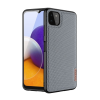 DUX DUCIS FINO szilikon telefonvédő (műanyag belső, közepesen ütésálló, rács minta) SZÜRKE Samsung Galaxy A22 5G (SM-A226)