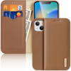 DUX DUCIS GP-131537 Tok - Apple iPhone 14 Plus, Valódi bőr, Asztali Tartós, Barna (187757120)