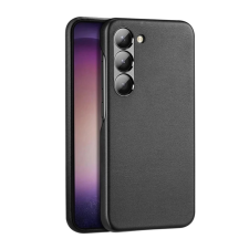 DUX DUCIS GRIT műanyag telefonvédő (ütésállóság, ECO bőr hatású, wireless, MagSafe) FEKETE tok és táska