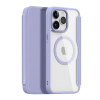 DUX DUCIS iPhone 15 Pro Max mágneses MagSafe Flip Case Dux Ducis Skin X Pro - Lila tok