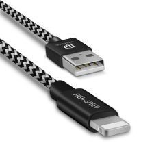 DUX DUCIS K-ONE Series USB / Lightning kábel 2.1A 2M fekete mobiltelefon kellék