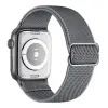 DUX DUCIS Mixture Pro Apple Watch 38/40/41mm szövet szíj, ezüst