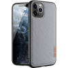 DUX DUCIS Nejlon Anyaggal Borított Fino Tok iPhone 11 Pro Max Szürke Színű (6934913053515)