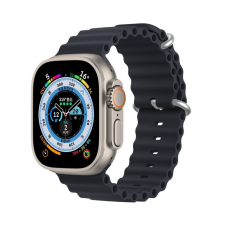 DUX DUCIS Ocean Wave - sport szilikon szíj Apple Watch 38/40/41mm grafit okosóra kellék