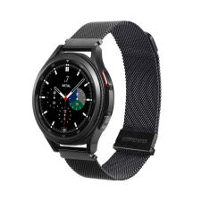 DUX DUCIS Okosóra fém szíj 20mm, Samsung Galaxy Watch/ Huawei Watch / Honor Watch kompatibilis, fekete, DUX DUCIS Milanese okosóra kellék