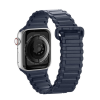 DUX DUCIS pótszíj (egyedi méret, szilikon, mágneses zár) SÖTÉTKÉK Apple Watch Series 7 41mm, Apple Watch Series SE 2 40mm, Apple Watch Series 3 38mm, Apple Watch Series 2 38mm, Apple Watch Ser