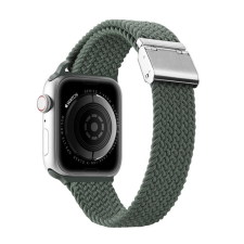 DUX DUCIS pótszíj (egyedi méret, textil, állítható) ZÖLD Apple Watch Series 4 40mm, Apple Watch Series 5 40mm, Apple Watch Series 3 38mm, Apple Watch Series 2 38mm, Apple Watch Series 1 38mm, A okosóra kellék