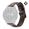 DUX DUCIS pótszíj (univerzális, 20 mm, valódi bőr) FEKETE Huawei Watch GT 2 42mm, Samsung Galaxy Watch Active 2 44mm (SM-R820N), Samsung Galaxy Watch Active 2 40mm (SM-R830N), Samsung Galaxy Watc
