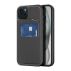 DUX DUCIS RAFI II MAG szilikon telefonvédő (kitámasztó, kártyazseb, RFID, MagSafe) FEKETE Apple iPhone 15 Plus (GP-154544) (GP-154544)