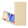 DUX DUCIS Samsung A02s DUX DUCIS SKIN PRO tok álló, bőr hatású FLIP, asztali tartó, ARANY