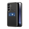 DUX DUCIS Samsung Galaxy S25 Plus (SM-S936) rafi ii mag szilikon védő (kitámasztó, kártyazseb, rfid, magsafe) fekete