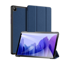 DUX DUCIS Samsung Tab A7 10.4 (2022) WIFI SM-T503 / Tab A7 10.4 (2020) LTE SM-T505 / Tab A7 10.4 (2020) WIFI SM-T500 DOMO Flip tok álló, bőr hatású SÖTÉTKÉK tablet tok