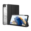 DUX DUCIS Samsung Tab A9 LTE DUX DUCIS TOBY tok álló, bőr hatású aktív FLIP, asztali tartó, FEKETE