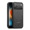 DUX DUCIS SHLD defender szilikon telefonvédő (erős ütésállóság, MagSafe, terep minta) FEKETE Apple iPhone 17 Pro