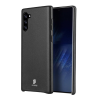 DUX DUCIS SKIN LITE műanyag telefonvédő (bőr hatású) FEKETE [Samsung Galaxy Note 10 (SM-N970F)] (5996457900824)