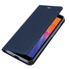 DUX DUCIS Skin Pro bőr könyvtok Huawei Y5p, kék tok és táska