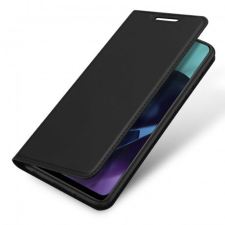 DUX DUCIS Skin Pro bőr könyvtok Motorola Moto G71 5G, fekete tok és táska