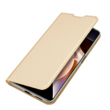 DUX DUCIS Skin Pro bőr könyvtok Poco M4 Pro 5G, arany tok és táska