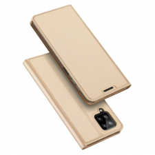DUX DUCIS Skin Pro bőr könyvtok Samsung Galaxy A22 4G, arany tok és táska