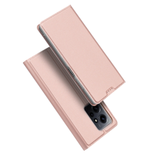 DUX DUCIS Skin Pro Case for Xiaomi Redmi Note 12 flipes tok pénztárcával és állvánnyal rózsaszín tok és táska