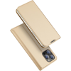 DUX DUCIS Skin Pro Holster Flip Tok iPhone 14 Pro Max Készülékhez Arany Színben (6934913035184)