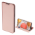 DUX DUCIS Skin Pro Samsung Galaxy A42 5G Bőrhatású flip tok - Rozéarany (GP-101742)