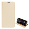 DUX DUCIS SKIN PRO tok álló, bőr hatású (FLIP, oldalra nyíló, bankkártya tartó, asztali tartó funkció) ARANY [Apple iPhone 13 Pro] (5996591097756)