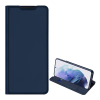 DUX DUCIS SKIN PRO tok álló, bőr hatású (FLIP, oldalra nyíló, bankkártya tartó, asztali tartó funkció) SÖTÉTKÉK [Samsung Galaxy S22 Plus 5G (SM-S906)] (5996591119359)