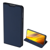 DUX DUCIS SKIN PRO tok álló, bőr hatású (FLIP, oldalra nyíló, bankkártya tartó, asztali tartó funkció) SÖTÉTKÉK [Xiaomi Redmi 9T] (5996591035437)