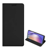 DUX DUCIS SKIN PRO tok álló, bőr hatású (FLIP, oldalra nyíló, kártyazseb, asztali tartó) FEKETE Samsung Galaxy A55 5G (SM-A556)